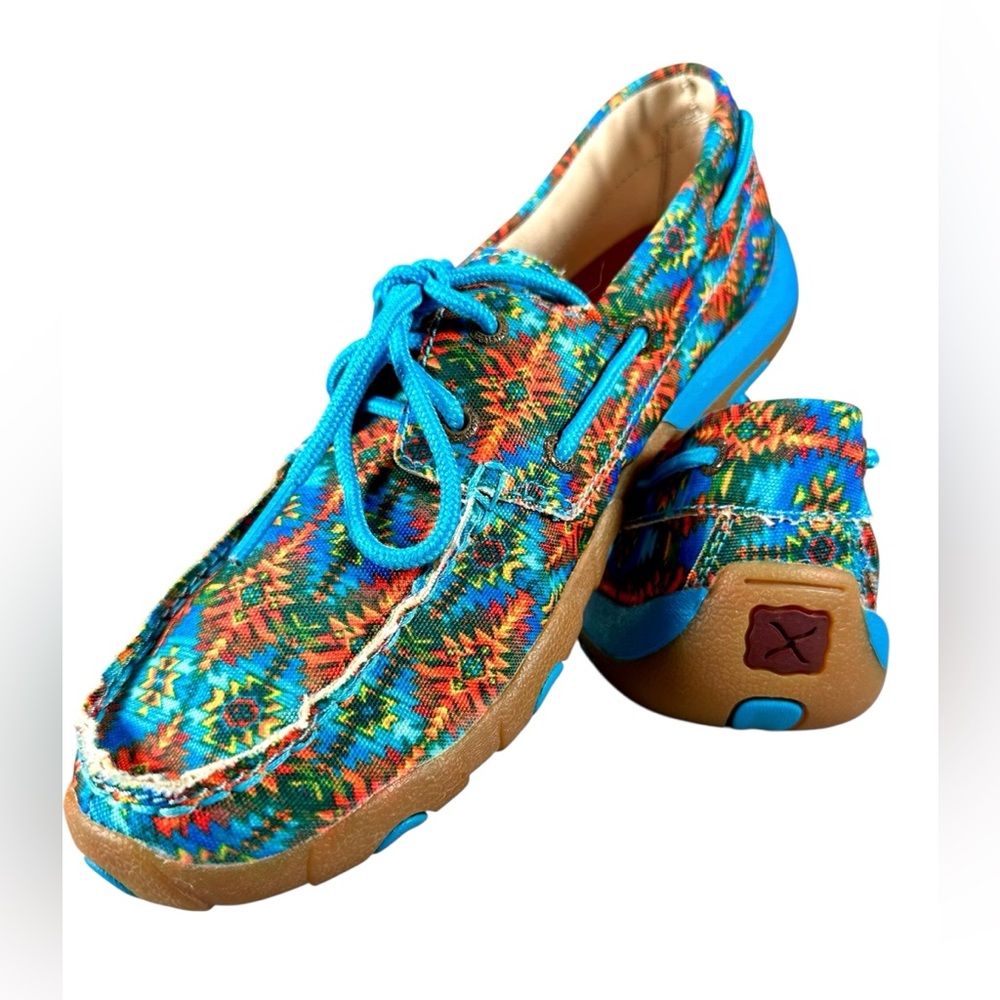 Twisted X Women’s Canvas Mocassin Moc Boat Shoes 8.5 M - Picture 11 of 16
